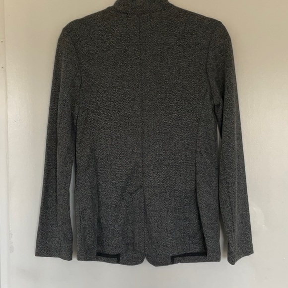 Grey Stretch Knit Blazer - Picture 4 of 4